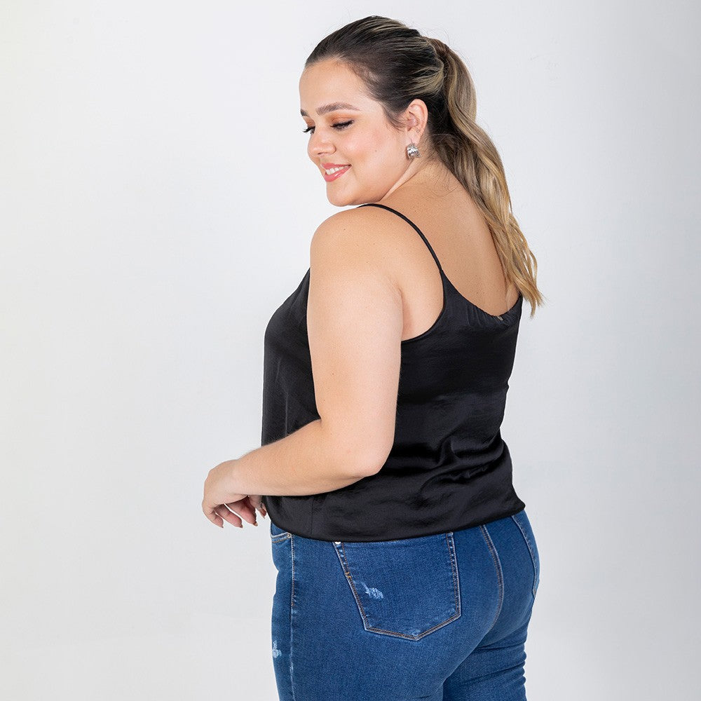 BLUSA B¨¢SICA OLIVIA PLUS SIZE