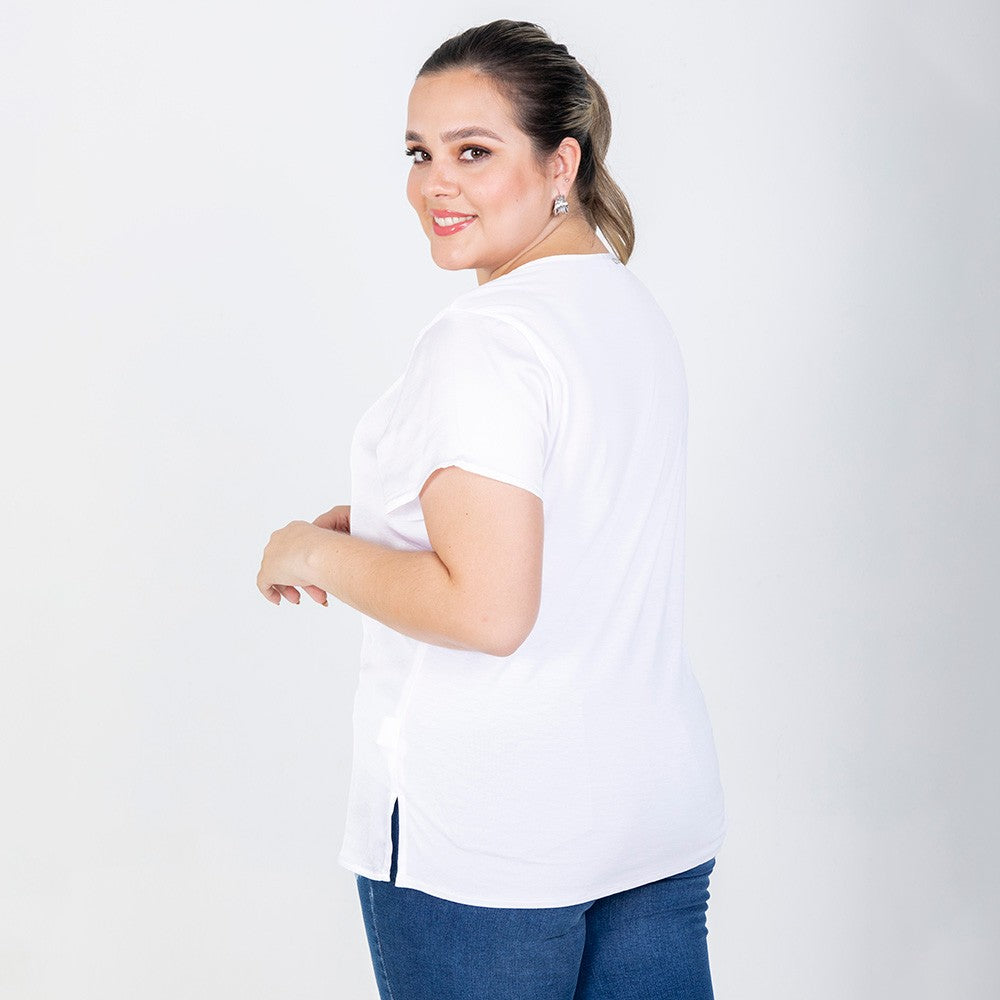 BLUSA B¨¢SICA JULIANA PLUS SIZE