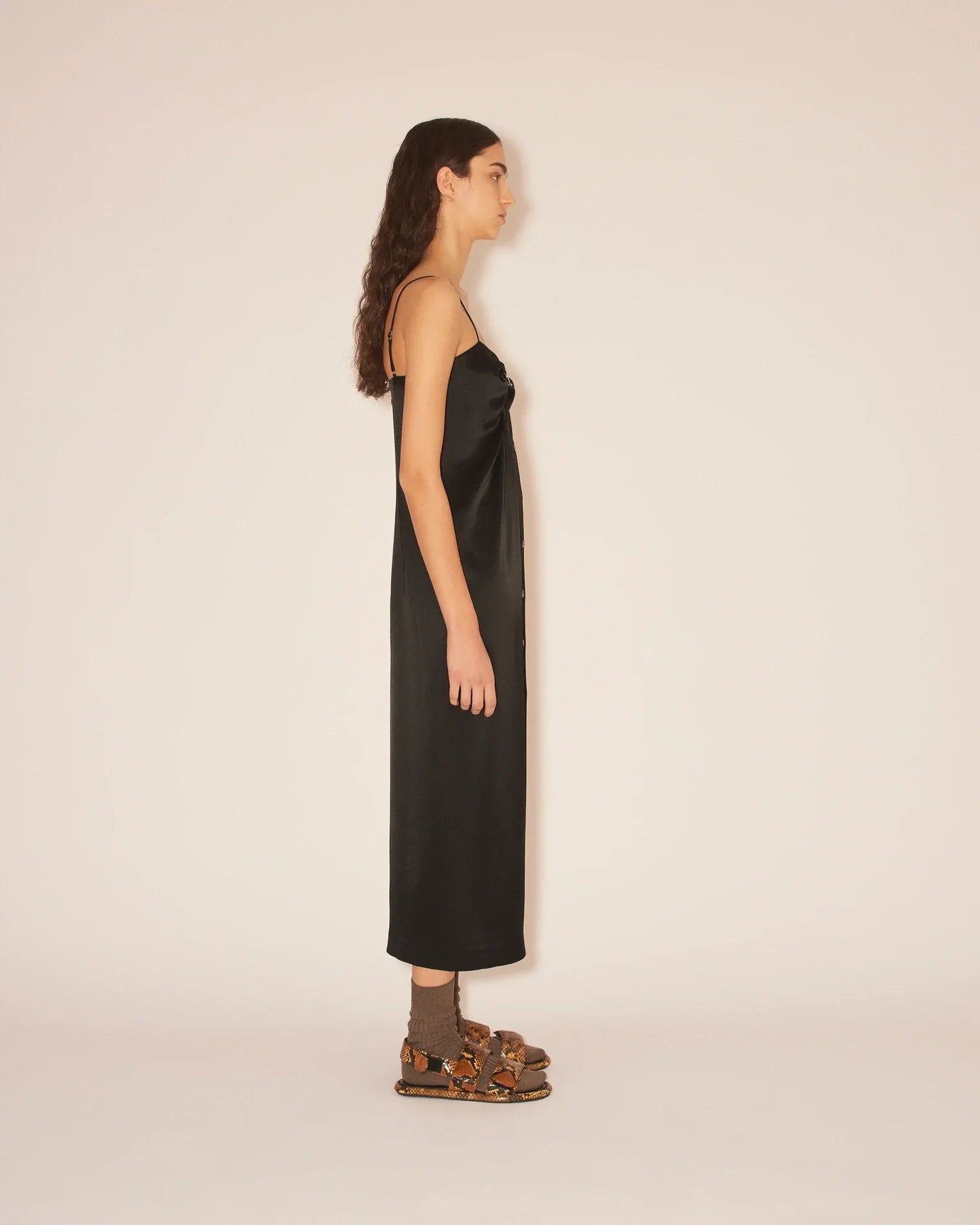 Doris Midi Sarong Style Dress With Detachable Straps