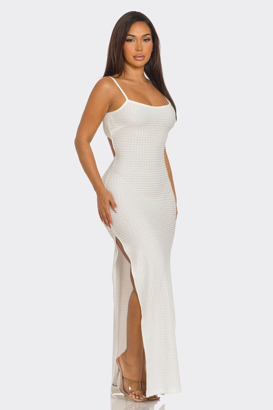 Maxi mermaid dress.