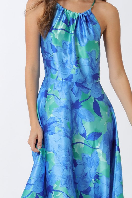 Blue maxi dress