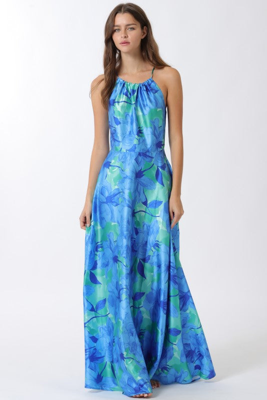 Blue maxi dress