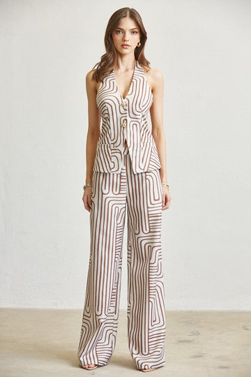 Set Halter Texturizado
