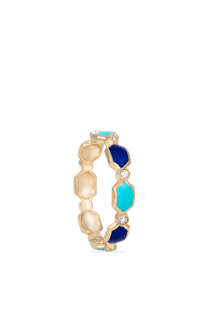 Ocean Shade Enamel Ring