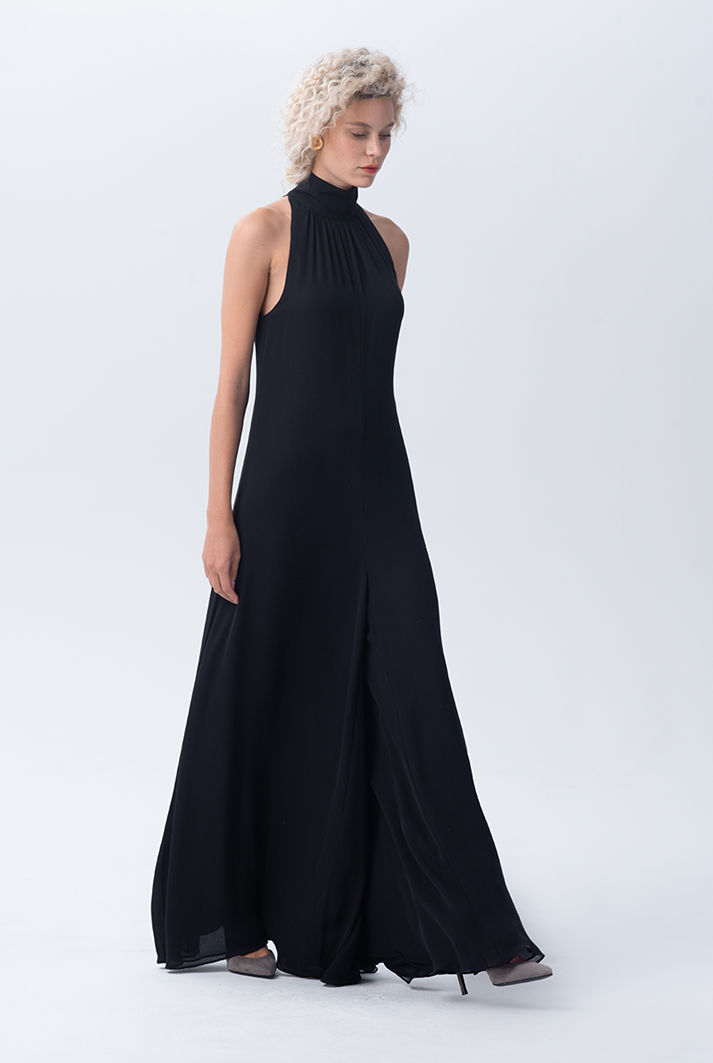 Silk Palazzo Jumpsuit