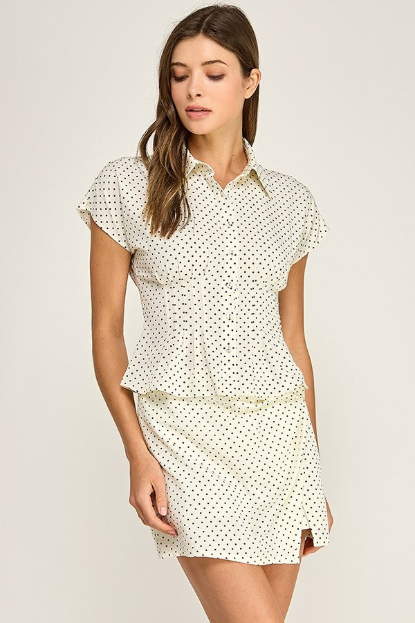 Polka Elegance Skirt Set