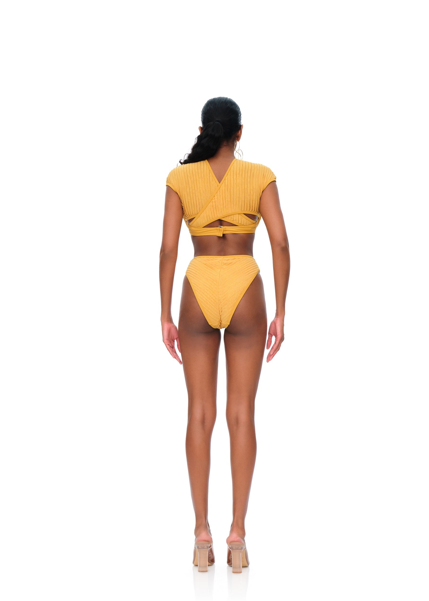 Pura High Rise Bikini | Mustard