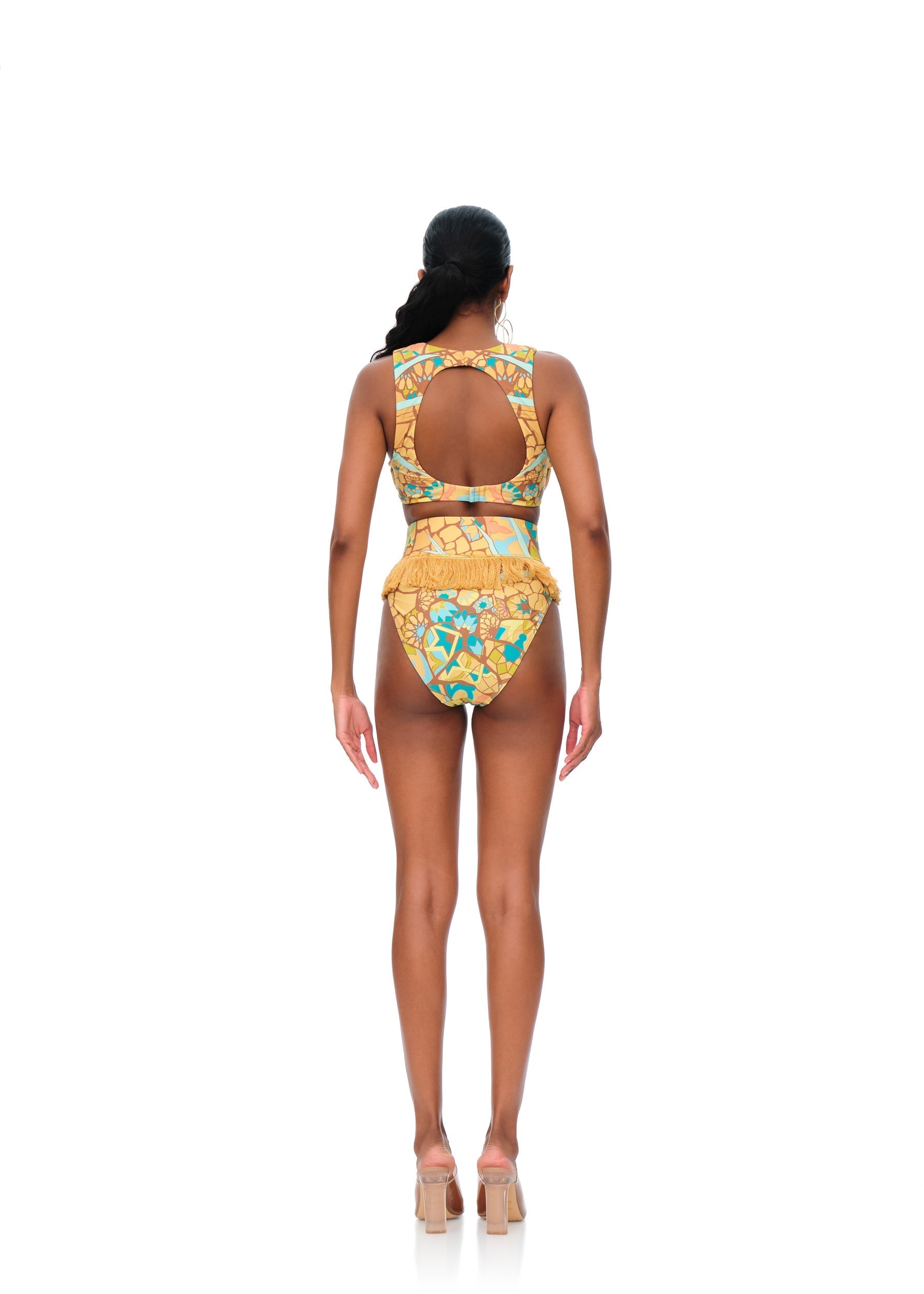 Floral printed bikini swimwear