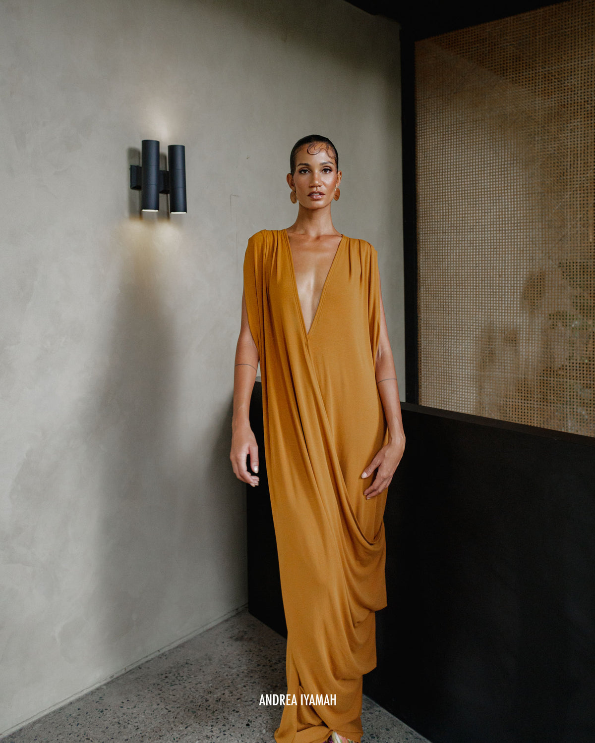 Adi Knit Kaftan | Camel