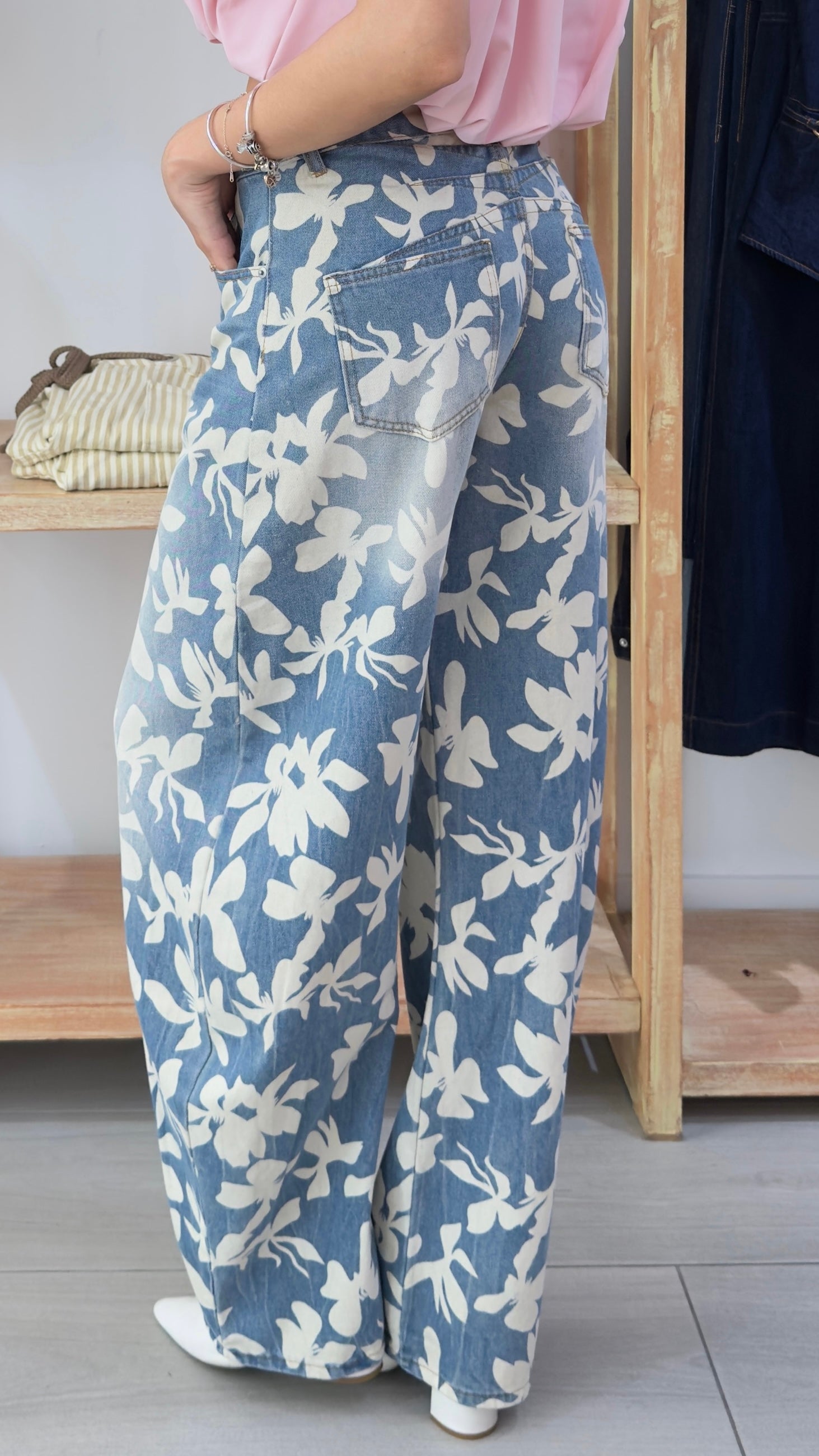 Pantal¨®n Floral Casual