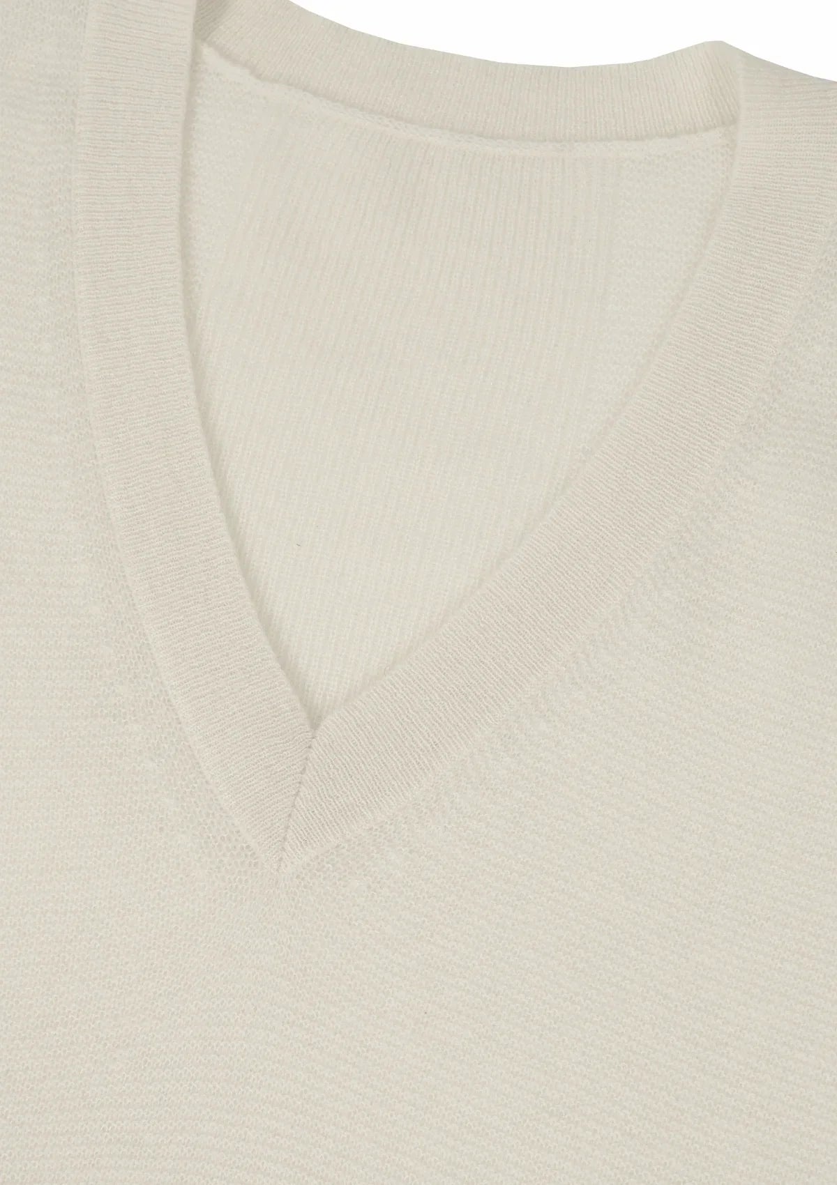 Relaxed Lofty V Neck Sweater