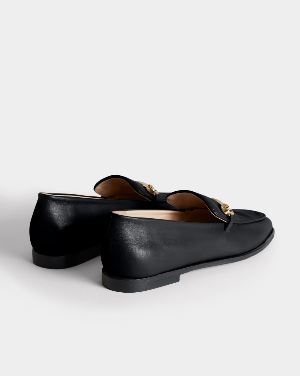 The Modern Moccasin | Black with hardware