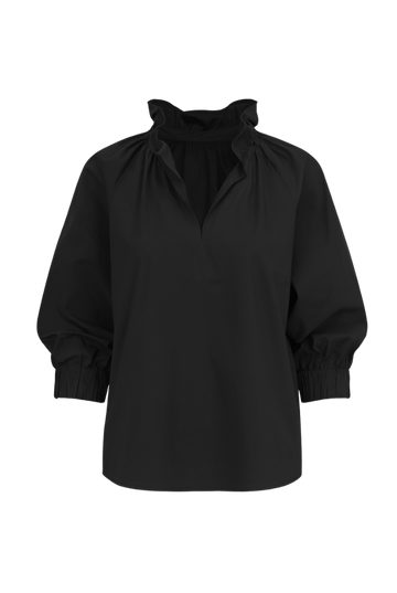 Macy Cotton Blouse | Black