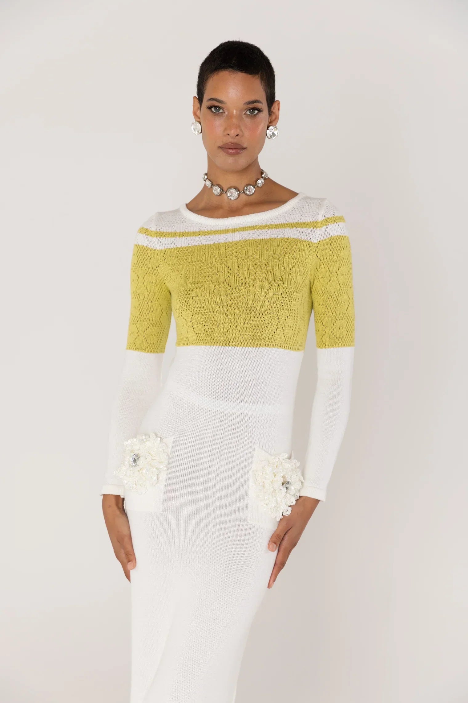 Long Sleeve Knit Midi Dress