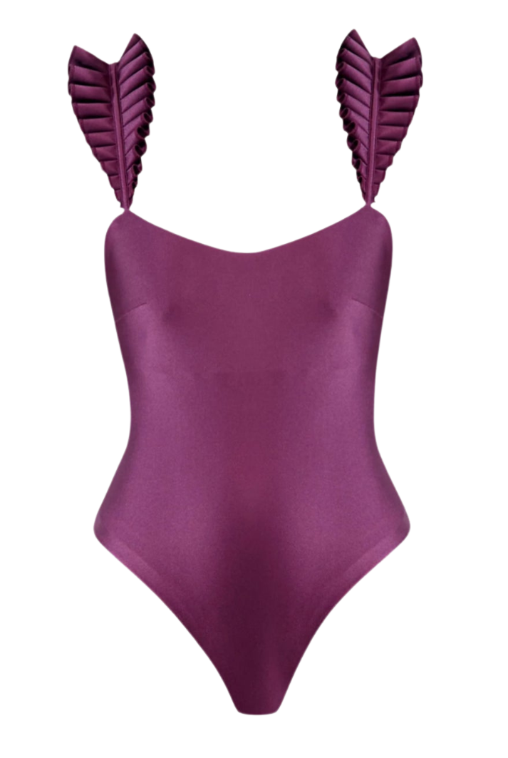 Tisi One Piece Swimsuit | Eggplant
