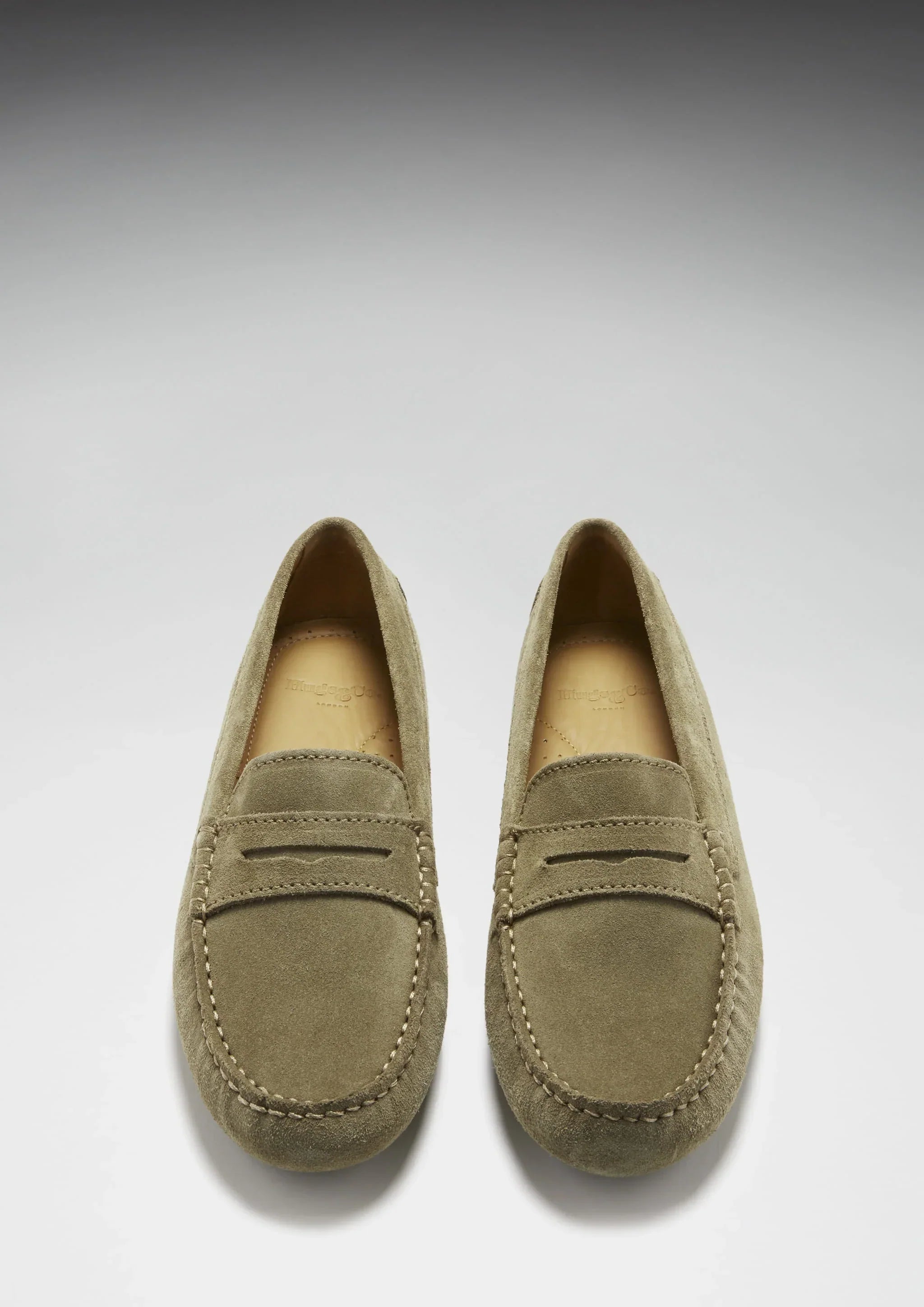 Women's Suede Penny Driving Loafers | Truffle