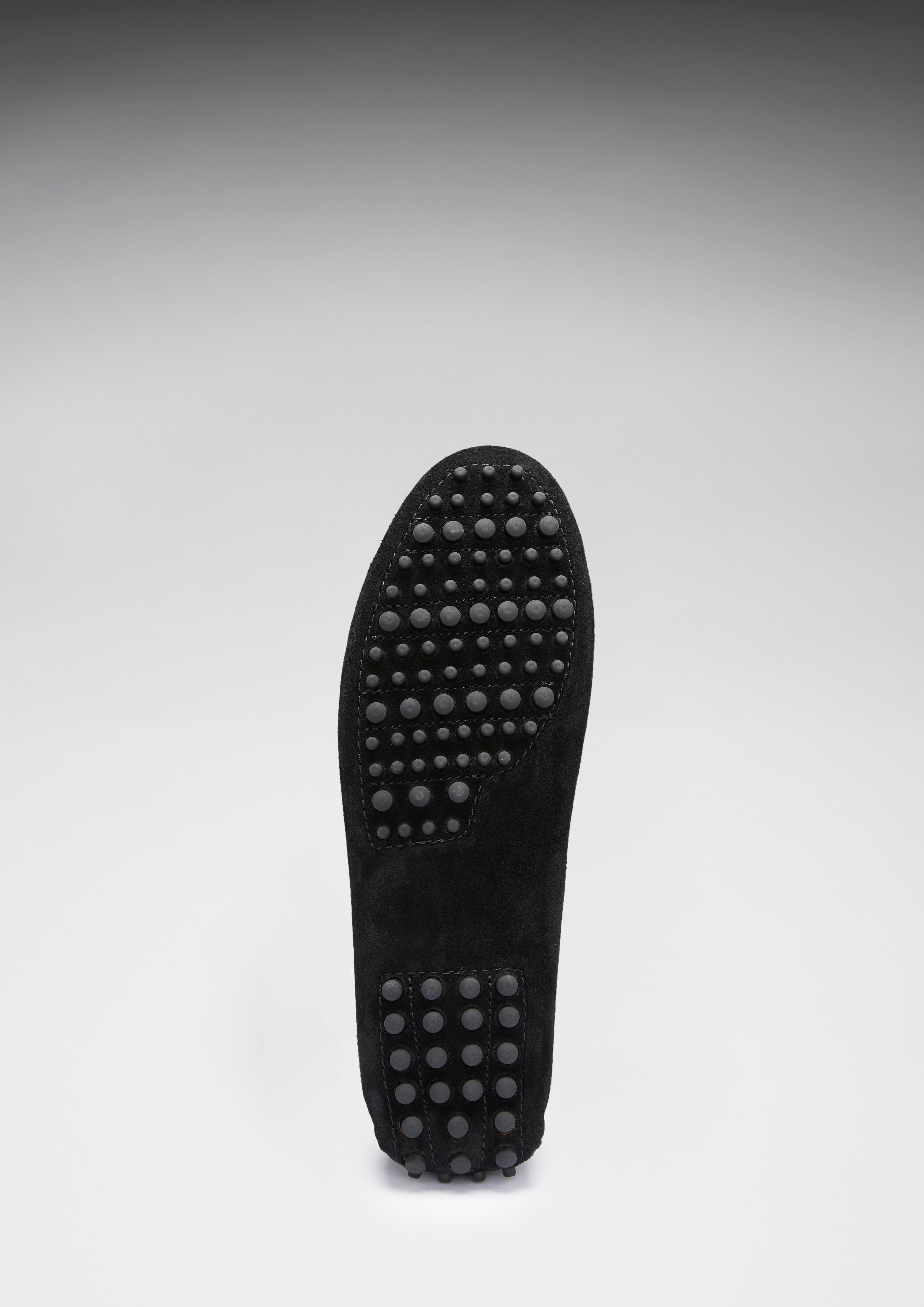 Men's Suede Penny Driving Loafers | Black