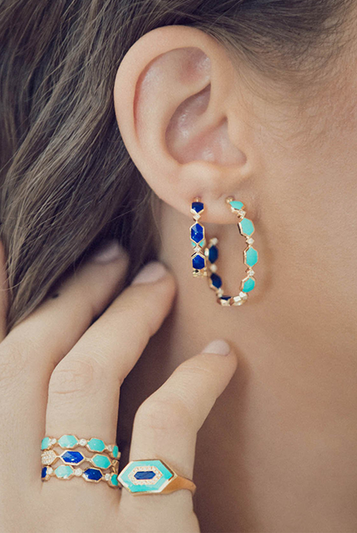 Ocean Shade Enamel Ring