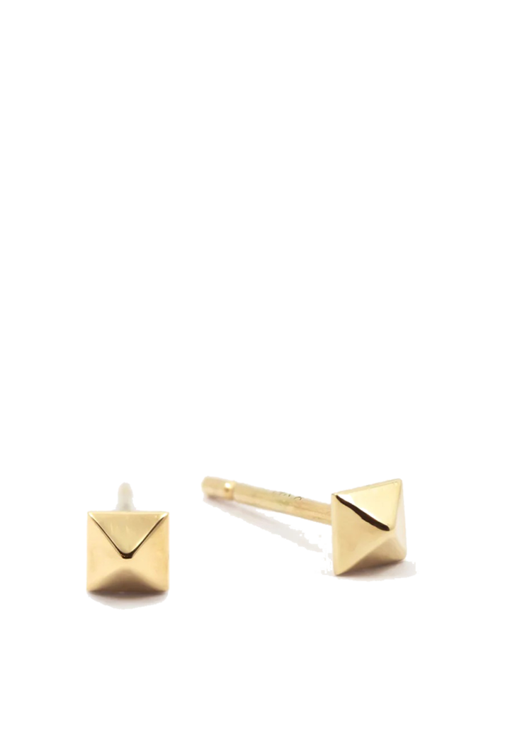 Debbie Pyramid Spike Stud Earrings