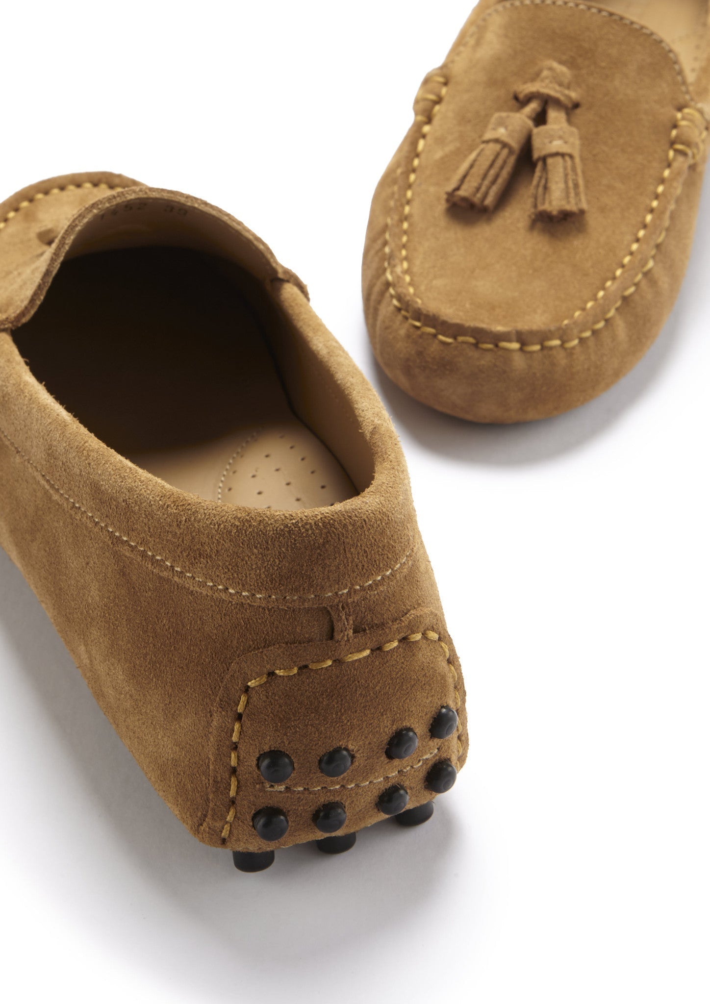 Women’s Brown Suede Tassel Driving Loafers | Tobacco